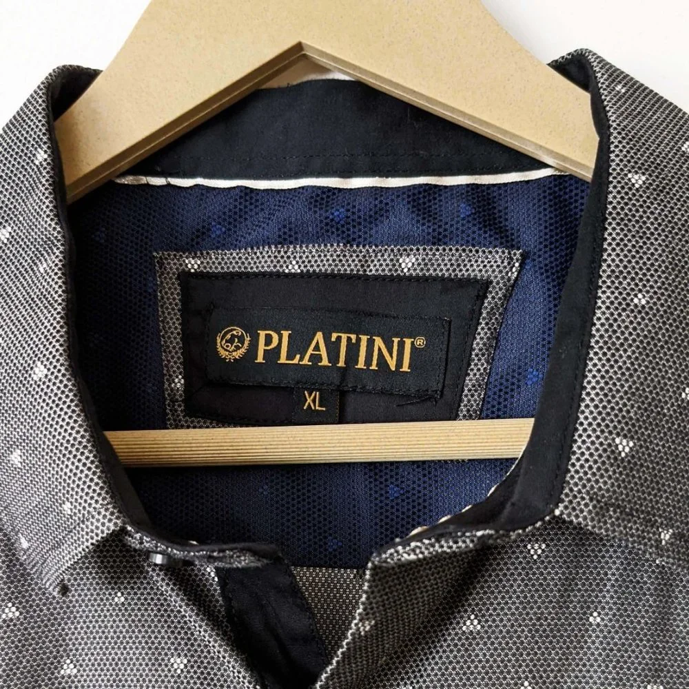 Platini Men's Button Down Shirt XL NWOT - Picture 3 of 4